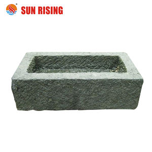 Décoration de jardin Pots de jardinières rectangulaires Antique Vieille <span class=keywords><strong>pierre</strong></span> Sculpture Bétail Cochon Abreuvoirs à vendre Commerce - Product Image 4