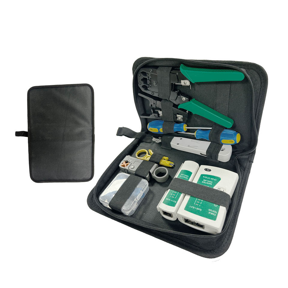 Hot Sell Network Ethernet Lan Kit Rj45 Cat5e Cat6 Cable Tester Crimper Crimping Tools Set