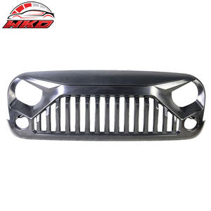 Rejilla Frontal de Alta Calidad Compatible con Jeep Wrangler JK JKU 07-18, Estilo V2 Topfire Monster Fury, Accesorios Exteriores de Polipropileno - Product Image 2