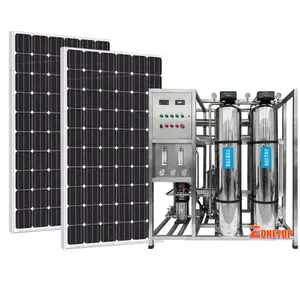 Großhandels preis 250 Lph 500Lph 1000Lph Solar betriebene Umkehrosmose RO Wasser aufbereitung system