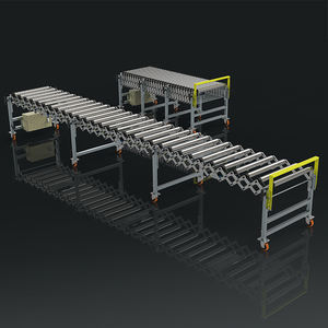 Motorlu genişletilebilir yuvarlak bant konveyör rulo konveyörler depo için işçilik maliyetinden tasarruf edin - Product Image 3