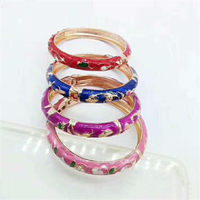 Bracelet Cloisonné de Haute Qualité aux Derniers Designs, Rétro, Émaillé, Creux et Sculpté, Bijoux de Vitrine en Gros