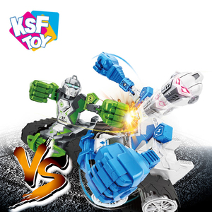 Intelligent Educational Battery Operated Remote Control Boxing Fighting Smart Collision Deformation Robot Toy