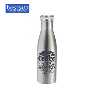 BMB02S Bestsub de 500ml de sublimación en blanco de plata 17oz acero inoxidable de vacío <span class=keywords><strong>termo</strong></span> <span class=keywords><strong>vaso</strong></span> de botella de agua de leche - Product Image 2