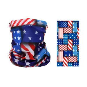 Consegna veloce bandiera nazionale USA 14 design popolare stampa a sublimazione bandana magica senza cuciture bandana tubolare personalizzata