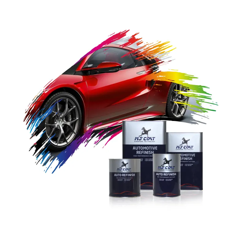 MJ Coat Paint Enamel Color Inks 2k clearcoat with hardener Car Coatings Make In China