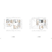 Maisons et villas légères à ossature acier, bâtiments postmodernes à deux étages, isolation thermique, ignifuges, étanches, cuisine, salle de bain