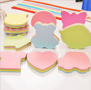 Creative Love Heart Shaped Sticky Notes Cute Portable <b>Memo</b> <b>Pads</b> for Students Office Colorful Self-Stick Note Paper Stationery - Product Image 1