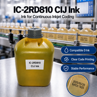 Encre pigmentée rouge à séchage rapide compatible D IC-2RD810 pour imprimante à jet d'encre CIJ série AX pour imprimante CIJ D