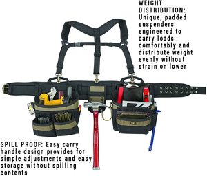 IL CAMPIONE LIBERO 6714 Heavy Duty Corniciai 5 Pezzo Comfort-lift Combo Cintura per gli Attrezzi Grembiule 31 Tasca borsa degli attrezzi - Product Image 2