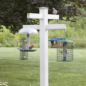 Poste <span class=keywords><strong>de</strong></span> Vinilo para Comedero <span class=keywords><strong>de</strong></span> Pájaros, Poste para Letreros Inmobiliarios, Cercas, Enrejados y Puertas, 100% PVC Virgen Ecológico, Plástico para Exteriores Sin Recubrimiento - Product Image 2