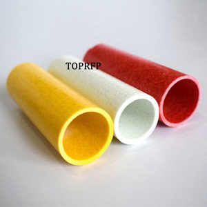 Tube en fibre de verre creux sur mesure, tube rond en polyester, haute résistance, finition lisse, options de taille - FIBRE DE VERRE PULTRUDÉE RENFORCÉE - Product Image 1