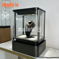 Vitrine de présentation de bijoux avec serrure électronique luxueuse, présentoir en verre haut de gamme, comptoir de présentation de bijoux avec éclairage LED
