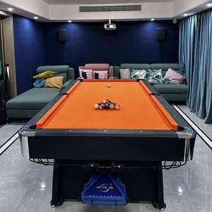 Table de billard multi-jeux 3-en-1 de 6/7/8/9 pieds avec système de retour automatique des billes - Dining & MDF HY-01, [Point clé de vente] - Product Image 4