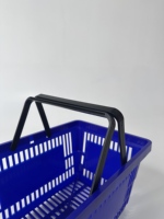 Paniers de courses en plastique portables de grande capacité personnalisables pour supermarchés