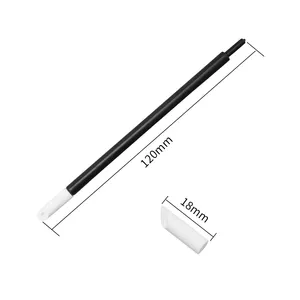 High Absorbency Cleanroom Black Cleaning Polyurethane Tipped Stick Foam Pu Head Swab