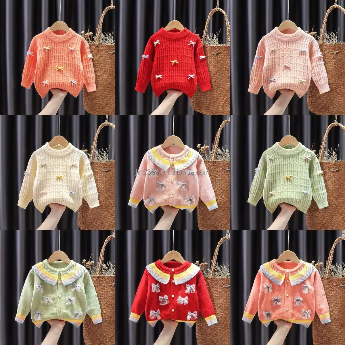 卸売カーディガンカシミアニットセーター子供男の子セーター子供赤ちゃん女の子セーター