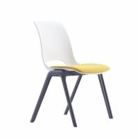 Nouvelle chaise de bureau moderne empilable en plastique avec certificat, chaise de visiteur en plastique moderne