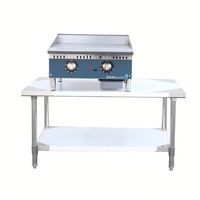 Grill de table au propane Core Pro 2 brûleurs, plaque plate Teppanyaki, barbecue, plaque de cuisson en acier inoxydable 430, 60000 BTU