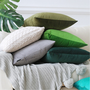 Pure Color Cushion Covers Velvet <strong>Decorative</strong> Custom <strong>Throw</strong> <strong>Pillow</strong> 18"*18" - Product Image 6