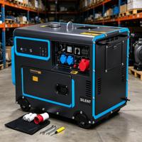 Generator Diesel Portabel Tertutup Super Senyap 3-20KVA 110V-380V 480V 50/60Hz Auto Start ATS Open Frame