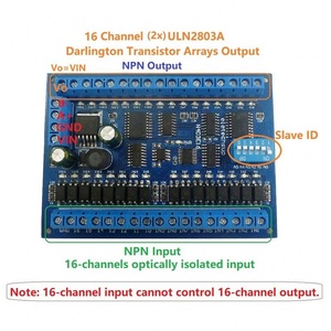 DC 12V 24V Expansion Board 300MA Current 16 in 16 out RS485 Remote Control <b>Switch</b> PLC IO Expansion Board Modbus RTU Module - Product Image 4