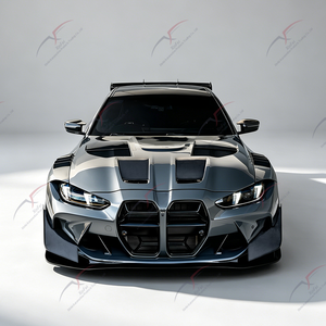 Kit de Carrocería Ancha de Fibra de Carbono para <span class=keywords><strong>BMW</strong></span> M4 <span class=keywords><strong>GTR</strong></span>, Parachoques Delanteros, Capó, Alerón Trasero, Difusor Trasero - Product Image 2
