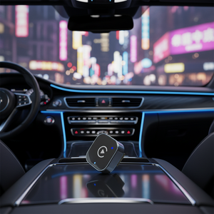 อะแดปเตอร์ <span class=keywords><strong>CarPlay</strong></span> Mini ไร้สายสำหรับ <span class=keywords><strong>iPhone</strong></span> แบบมีสายเป็นไร้สาย พร้อมพอร์ต USB-A/USB-C ใช้งานได้ทันที - Product Image 2