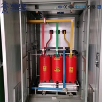 Transformator Isolasi Tipe Kering Resin Cor Tiga Fasa 11kV Seri SCB 100kVA Output 400V 50Hz CE IEC Tahan Api Pabrik OEM