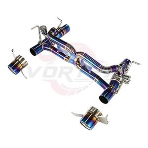 Tubo de Escape Vortex Titanium Burnt Blue de Alto Rendimiento para Ferrari 488 Spider con Válvulas de Vacío y Doble Salida - Product Image 2