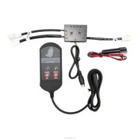 Universelles 8-Motoren Autositz-Massage-Nachrüstset mit 2 Beheizten Pads Kabelgebundene Fernbedienung Vibration Heizung Ersatz Modulares AKEE-System