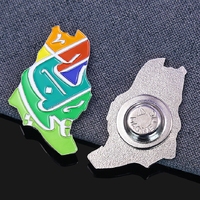 Fabrik Benutzerdefiniertes Logo Oman Saudi-Arabien Kuwait VAE Metall Handy-Aufkleber Saudi Brosche RTS 3M Klebstoff-Aufkleber für Handyhüllen