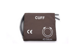 Acessórios Médicos: Manguito de Pressão Arterial Universal Reutilizável para Coxa (42-54cm), Tubo Único em PU, Marrom, para Uso em Pacientes - Product Image 2