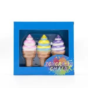 Custom Multi Colors Dustless Ice Cream Shape Chalk