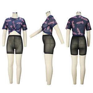 ชุดตาข่าย2ชิ้นของผู้หญิง,ชุด2ชิ้นตาข่ายเกาะอกซีทรูสุดเซ็กซี่แบบโปร่งใหม่ปี2022 - Product Image 6