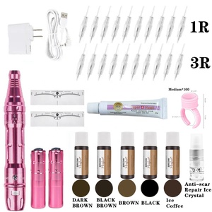 Kit de Tatouage pour Sourcils avec Machine sans Fil, Encre Pigmentaire Hybride pour Maquillage Permanent et Microblading - Product Image 1