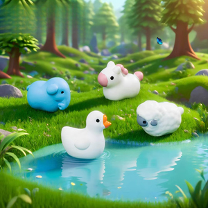 Los nuevos productos de Weijs incluyen gansos grandes y adorables, unicornios, animales pequeños, accesorios decorativos colgantes para bricolaje y micropaisajes. - Product Image 2