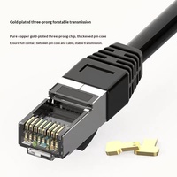 Cable de Red Super Categoría 7, Cobre Libre de Oxígeno, Multifilar, Doble Blindaje, Diez Gigabits, SF/FTP, Modelo 9865