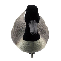 Plastique ondulé EVA Corps Silhouette Floqué Manche À Vent Gris Specklebelly Mousse Flottant Leurres De Chasse À L'oie Canadienne