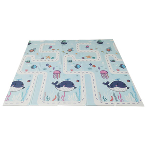 Tapis <span class=keywords><strong>de</strong></span> sol <span class=keywords><strong>de</strong></span> gym pour bébé réversible imperméable, tapis antidérapant, tapis pliable pour enfants, pare-chocs <span class=keywords><strong>de</strong></span> protection, tapis <span class=keywords><strong>de</strong></span> jeu pliable pour bébé - Product Image 2