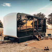 Maison préfabriquée de luxe à 5 chambres et 3 salles de bain, en conteneur de 20 pieds, avec design résistant aux ouragans, type Apple Cabin, pour la Nouvelle-Zélande et l'Australie