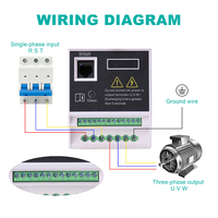 Convertidor de Frecuencia Trifásico VFD 220V a 380V 3KW con Certificación CE ISO9001, Variador de CA para Motor 0-500Hz IP20, Fabricante de Fábrica