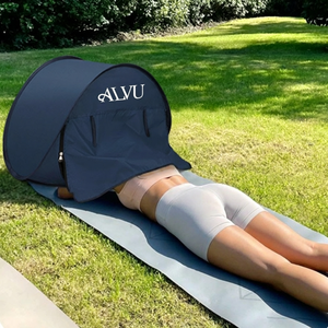 Tente de plage portable d'été pour 1-2 personnes, ouverture rapide automatique pour la protection du dos et des têtes du soleil, couleurs et LOGO personnalisables - Product Image 1