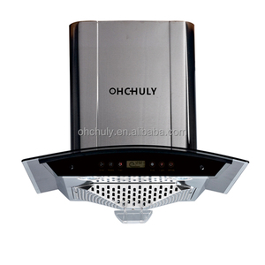 ตัวกรองแบบเกาะติดผนังกระจกโค้งไฟฟ้าขนาด600มม. ตัวกรองแบบแผ่นกั้นระยะสีทองแดงระบายอากาศสำหรับบ้านห้องครัวไอเสียควัน RV - Product Image 4