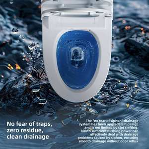 Nouveau modèle de toilette intelligente <span class=keywords><strong>Toto</strong></span> de grande taille en acier inoxydable, en forme d'œuf, avec bouclier en mousse, stérilisation, levage automatique du couvercle, télécommande - Product Image 4