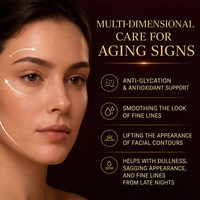 Sérum Correcteur Anti-Âge au Resvératrol 69% Ferment de Bifida Anti-Glycation Antioxydant Éclaircissant Hydratant 30ml Visage