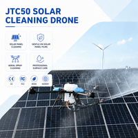 Nouveau drone de nettoyage de panneaux photovoltaïques JTC50, UAV industriel pour le lavage de modules solaires, nettoyage haute pression, prêt à voler pour les fermes solaires