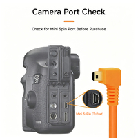Kabel Tether Shooting RingTeam Baru untuk Canon EOS 5D Mark III, Kabel Sinkronisasi Kamera High Speed Mini USB 5pin ke USB 2.0