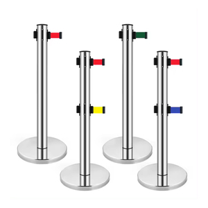 Ngân Hàng Dòng Đám Đông Hệ Thống Kiểm Soát Thảm Đỏ Có Thể Thu Vào Vành Đai Hàng Xếp Hàng Ngăn Đứng Q Quản Lý Hàng Rào Bài Dây Stanchion - Product Image 1