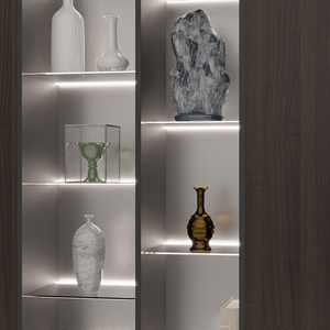 Solución de Exhibición Creativa: Estante de Vidrio Iluminado por 3 Lados con Cubierta Opaca, Kit de Perfil de Aluminio de 8 mm - Product Image 6